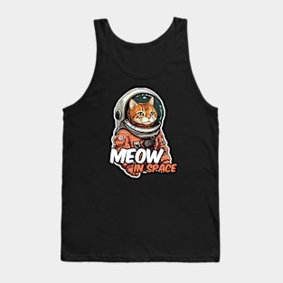 Astronaut cat Tank Top